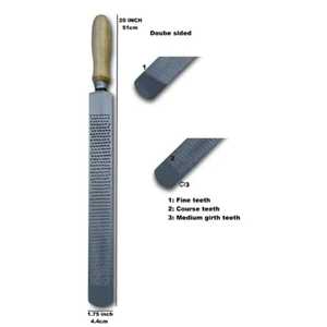 Râpe à sabot de maréchal-ferrant tranchant de haute qualité pour instrument vétérinaire équin avec manche en bois Source d'alimentation manuelle pour le diagnostic - Product Image 4