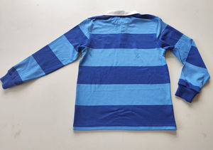 Diseño personalizado Super algodón raya Vintage Rugby uniforme Polo camisa algodón Rugby Polo Camisetas manga larga Camiseta para hombres - Product Image 5