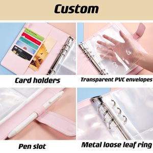 2024 2025 Custom 100 Sobres Money Savings Challenge Binder Reutilizable A5 Budget Binder con sobres en efectivo - Product Image 3