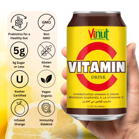Boisson gazeuse enrichie en vitamine C 330 ml (11,1 fl oz) VINUT Vietnam Factory |   Sans sucre Prix de gros Échantillon gratuit Marque privée OEMODM