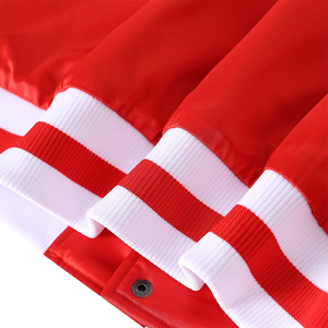 Chaqueta bomber unisex ligera personalizada con letras griegas, telas de satén/Nailon/poliéster, logotipos bordados y ribete de cinta - Product Image 3