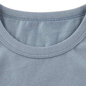 Débardeurs en coton de couleur unie pour enfants, garçons et filles, chemises décontractées pour jeunes, tissage tricoté, qualité supérieure, prix de gros - Product Image 2