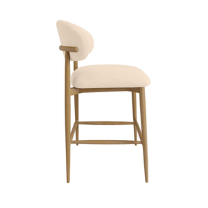 Modern <b>Upholstered</b> Dining <b>Chair</b> with Wooden Frame - Product Image 3