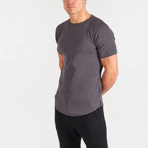 เสื้อยืดผ้าฝ้ายพิมพ์ลายน้ำหนักมากสำหรับผู้ชายเสื้อยืดโอเวอร์ไซส์เปิดไหล่ตกไซส์ - Product Image 1