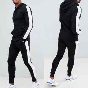 Ropa de calle, chándales de algodón 100% para hombre, logotipo personalizado de secado rápido, conjunto ligero para correr al aire libre - Product Image 5