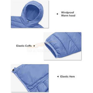 Veste matelassée personnalisable pour hommes, manteau d'hiver à capuche coupe-vent, léger et chaud, vente en gros OEM de marque privée - Product Image 6