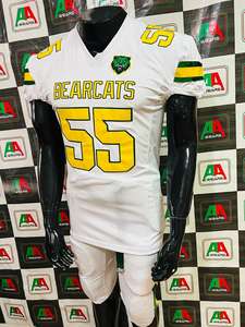 Fútbol americano Jersey fan Jersey padre sublimación aparejos sarga bordado más tamaño personalizado fábrica Pakistán productos reales - Product Image 5