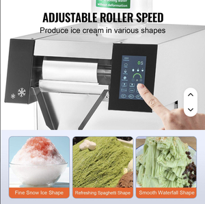 Machine à glace pilée électrique MEHTAB en acier inoxydable, capacité 573 LBS/24H, pour flocons de neige et cônes de glace - Product Image 6
