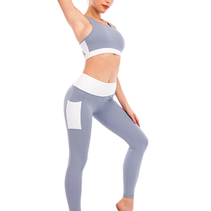 Conjuntos Deportivos Transpirables de Dos Piezas para Mujer, Ropa Deportiva, Ropa Atlética para Gimnasio, Diseño Color Block - Product Image 6