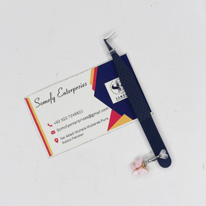 Haute Qualité Marque Privée 90 Degrés Russe Volume Pince À Cils En Acier Inoxydable Greffage Papillon Charme Solide Fibre Pointe - Product Image 1