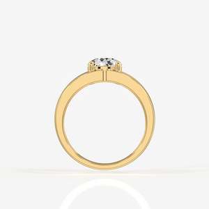 Anillo Clásico Sencillo para Hombre en Oro de 18K con Diamante Moissanita Portugués, Elegante y Atemporal - Product Image 4