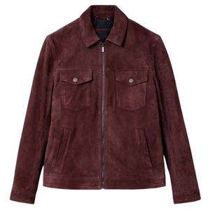 Chaqueta Bomber de Cuero para Hombre, Estilo Industrial con Cuello Alto, Personalizable con su Logotipo, en Oferta en Línea a Precio Económico - Product Image 1