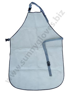 Tablier de soudage en cuir de vachette de haute qualité Protection du corps de sécurité domestique industrielle Caractéristiques résistantes à la chaleur des étincelles - Product Image 3