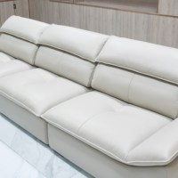 Modernes Italienisches Dreisitzer-Wohnzimmermöbelset Modulares Tech-Stoff-Ecksofa Faltbares Schwammsofa