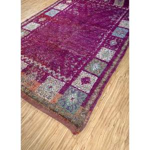 พรมขนสัตว์ถักมือ Nuray รุ่น Pae-4512 ลายเหรียญสีชมพูและสีม่วง สำหรับตกแต่งห้องนั่งเล่นในบ้าน พรมจาอิปุร สหรัฐอเมริกา - Product Image 2