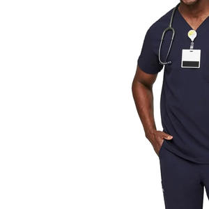 Scrubs pour infirmières hospitalières de qualité supérieure en polyester tricoté disponible dans toutes les couleurs et tailles faciles à porter en gros - Product Image 3