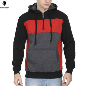 เสื้อมีฮู้ดแบบสวมหัวของผู้ชายผ้าเทอร์รี่ผ้าฝ้าย100% น้ำหนักเบาลายนูนทึบออกแบบได้ตามต้องการสำหรับฤดูหนาว - Product Image 2