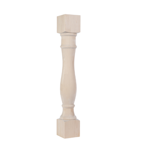 Colonne de poteau d'îlot d'armoires de cuisine en bois massif Support de pieds décoratifs pour tables Armoires d'îlots Poteau de meuble décoratif - Product Image 6