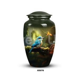 โกศใส่ศพอลูมิเนียมขนาดใหญ่พร้อมถุงกำมะหยี่สำหรับผู้ใหญ่ - Product Image 6