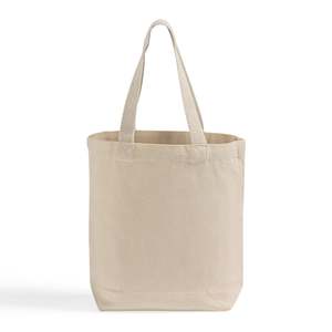 กระเป๋าผ้าแคนวาสขนาดเล็ก 12 นิ้ว สำหรับใส่หนังสือ สีพื้น TC212 - Product Image 1