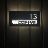 Enseigne lumineuse personnalisée en métal, rétroéclairée, enseigne commerciale éclairée, enseigne extérieure, panneau lumineux découpé au laser, boîte à lumière LED