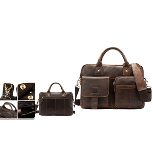 Stylish Custom Design Leather Laptop Backpack for <b>Men</b> & Women Crossbody <b>Handbag</b> With Multiple Compartments for Business Travel - Product Image 3