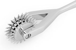 Wartenberg Neuro Pinwheel Outil de diagnostic en acier inoxydable à 3 têtes pour le test de la sensation de la peau Instrument sensoriel en argent fort CE - Product Image 2