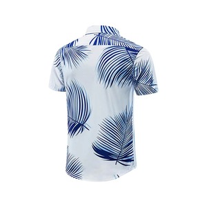 เสื้อเชิ้ตแขนสั้นฮาวายพิมพ์ลายสำหรับผู้ชายเสื้อผ้าแนวสตรีท - Product Image 5