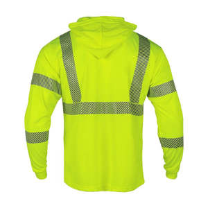 Camiseta Fluorescente de Seguridad de Manga Larga con Logotipo Personalizado, Clase 3, Ropa de Trabajo Reflectante - Product Image 5