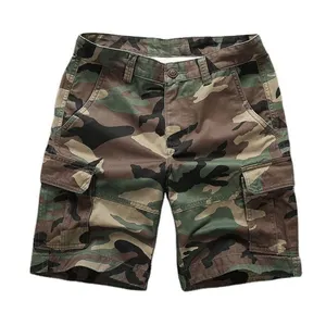 New short pants cotton Shorts men's casual loose pocket cargo pants short fitness drawstring shorts