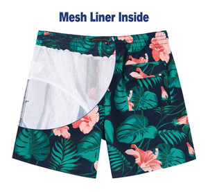 Short de bain imprimé pour hommes à la mode Tissu respirant léger à séchage rapide écologique pour nager, surfer et utiliser en extérieur - Product Image 3