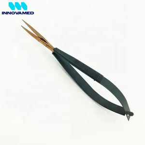 Ciseaux à cuticules professionnels de style russe en acier inoxydable avec micro-spring pour manucure, pédicure, sourcils et cils - Product Image 3