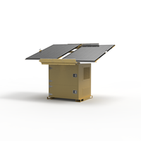 Système d'énergie solaire modulaire avec batterie et onduleur, station d'alimentation hors réseau pour les projets de communication de sécurité