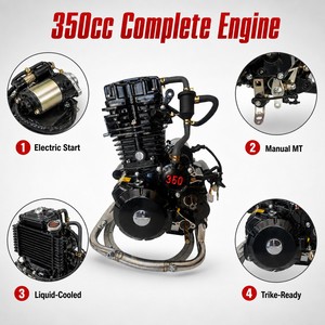 Nouveau Moteur Complet <span class=keywords><strong>350cc</strong></span> 4 Temps Électrique CDI Refroidi par Liquide pour Tricycle Moto OEM Vente en Gros - Product Image 2