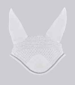 Bonnet d'oreille pour cheval avec logo personnalisé, de qualité supérieure, respirant, léger, crocheté, lavable, voile anti-mouches, équipement d'équitation pour cheval - Product Image 4