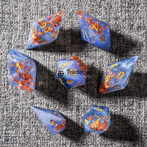 Premium Resin <b>Polyhedral</b> <b>Dice</b> Set Handmade Eco-Friendly Durable 7-Piece Gaming <b>Dice</b> for Gifting Tradebyd - Product Image 4