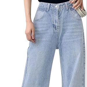 กางเกงยีนส์เดนิมขายส่ง ระบายอากาศได้ดี ไซส์ใหญ่ เอวกลาง ยืดหยุ่นสูง ทรงหลวม สไตล์ฮิปฮอป สตรีทแวร์ ขาสั้น - Product Image 1