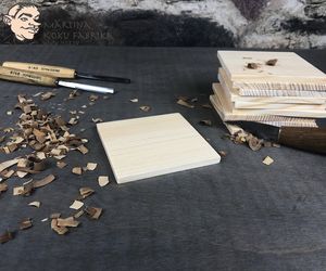 Ensembles de sous-verres en bois de noyer de haute qualité Sous-verres en noyer-Tapis et tampons de qualité supérieure - Product Image 1