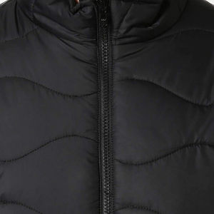 Veste matelassée d'hiver de couleur noire et bleue avec un design personnalisé Service OEM Vestes en peluche pour hommes vente en gros - Product Image 5