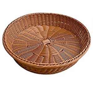 Cesta de almacenamiento de frutas y verduras redondeada de alta calidad estándar para Decoración de mesa de cena cesta de servidor de frutas hecha a mano - Product Image 6