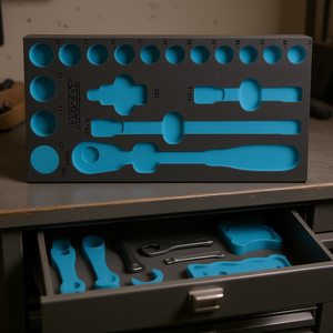 Hazet 2-Component Soft Foam Insert for 163-191/18 and 932/18 <b>Tool</b> <b>Storage</b> Accessory - Product Image 3