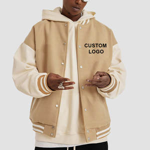 Haute qualité laine Chenille broderie université hommes vestes personnalisé Baseball Hip Hop Style cuir manches manteau pour l'hiver - Product Image 1