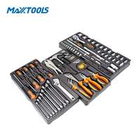 Juego de Llaves de Tubo Métricas CR-V de 124 Piezas OEM, Kit de Herramientas Manuales para Reparación de Automóviles con Estuche Rígido, Herramientas Mecánicas para Taller y Garaje, Venta al Por Mayor