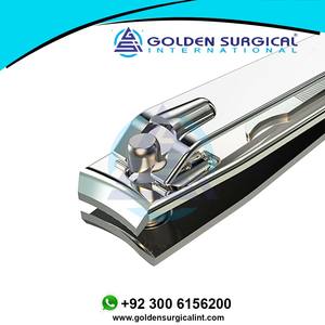 Coupe-ongles chirurgical professionnel en acier inoxydable de grande taille pour manucure et pédicure, dans un étui en cuir, format voyage, soin des ongles - Product Image 2