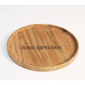 Plateau en bois d'acacia de forme rectangulaire d'approvisionnement d'usine plateau de grande taille pour plat à Dessert plateaux de service en bois accessoires de vaisselle - Product Image 2