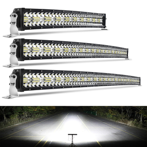 12v 24v impermeabile paraurti anteriore tetto auto LED luce da lavoro barra curva 22 32 pollici tripla fila per fuoristrada barca camion Ros - Product Image 1