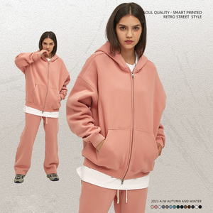 Logo personnalisé délavé à l'acide de haute qualité 100% coton Vintage Hoodies unisexe surdimensionné 3D Puff partout impression Full Zip up Hoodies - Product Image 3