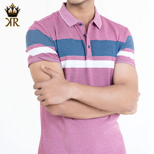 Camiseta Casual de Algodón 100% de Calidad para Hombre, Diseño Personalizado, Elegante, a Rayas, Manga Corta, Cuello Redondo, Corte Ajustado - Product Image 1