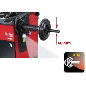 Corghi ET1680 HD : Moniteur d'équilibrage de roues pour camions avec kit de levage automatique pour atelier de pneus - Product Image 6