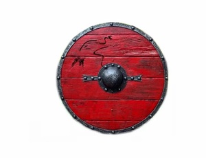 Escudo vikingo totalmente funcional para decoración del hogar, protección de batalla para uso en decoración del hogar, de hierro y madera, armadura vikinga Medieval, Escudo de diseñador - Product Image 4